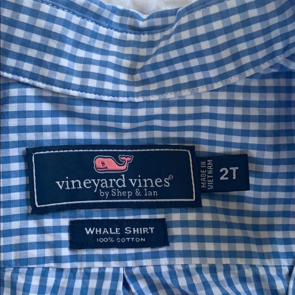 Vineyard vines collared what shirt 2t